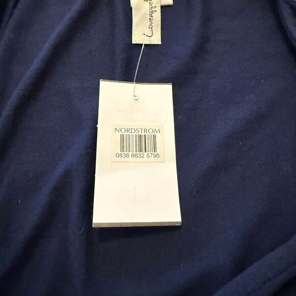 NEW Loveappella Navy Jersey Knit Short Sleeve Jogger Style Jumpsuit Sz M Casual - Picture 15 of 15